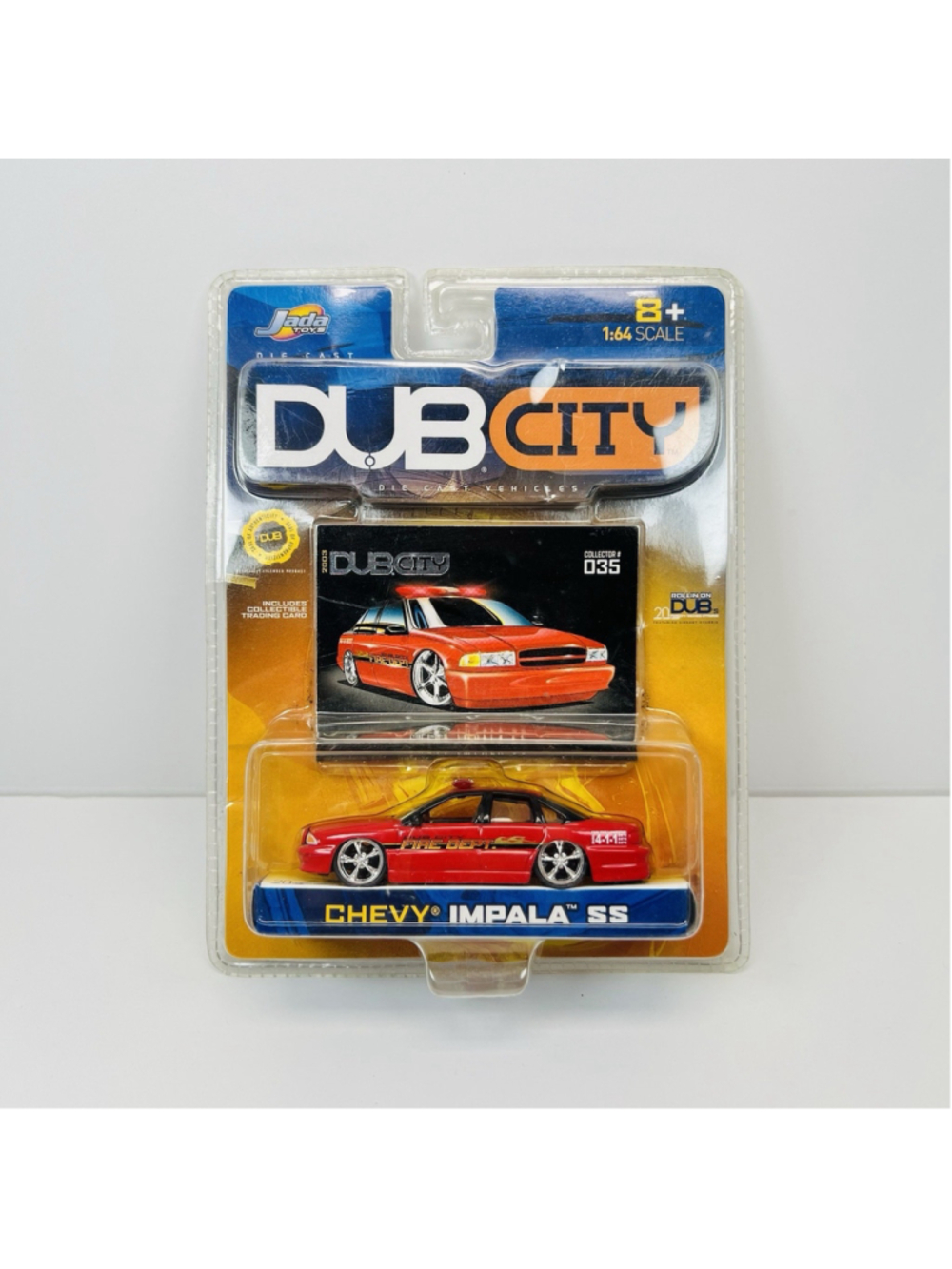 Jada 1:64 Dub City Old Skool Die Cast Chevy Impala SS #035 Fire Chief 2003